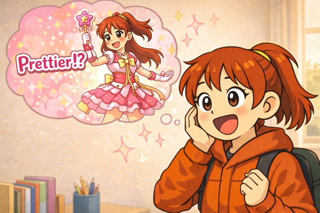 Prettierを変身ヒロインと勘違いしているミナ