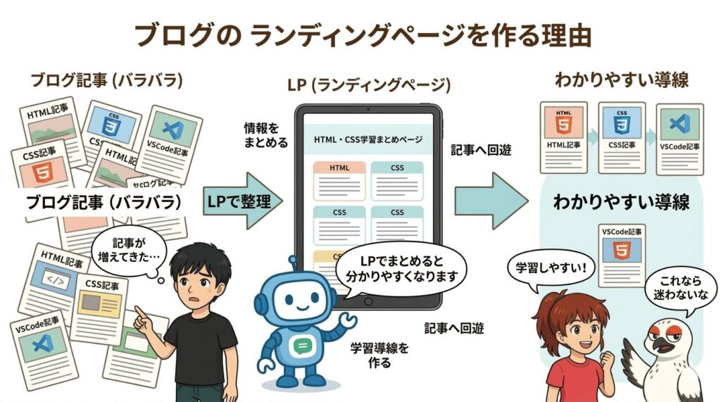 ランディングページを作る理由の図解